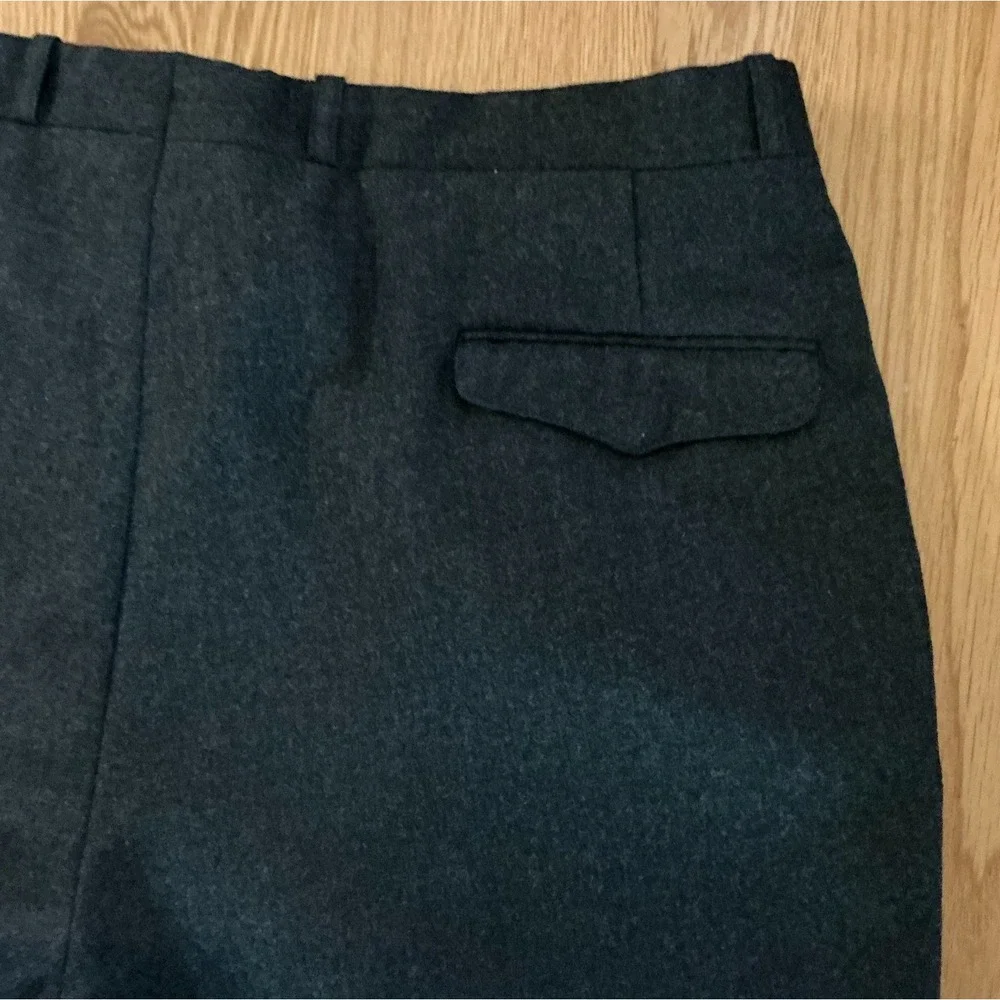 Givenchy Monsieur 100%‎ Wool Charcoal Pleated Dress Slacks Size 40R